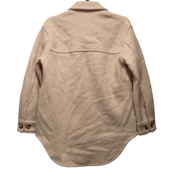 NWOT Aritzia Wilfred Free Ganna Shacket in Heather Bone - Picture 5 of 13